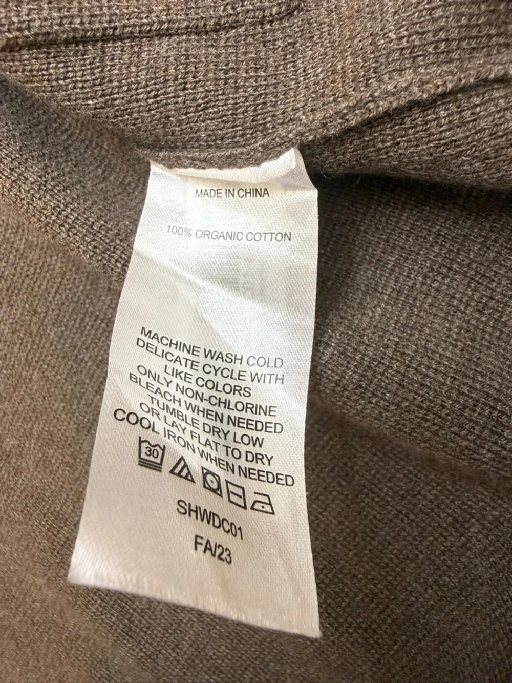 QUINCE 100% Organic Cotton Knit Blazer Heather Brown XS - Picture 7 of 11